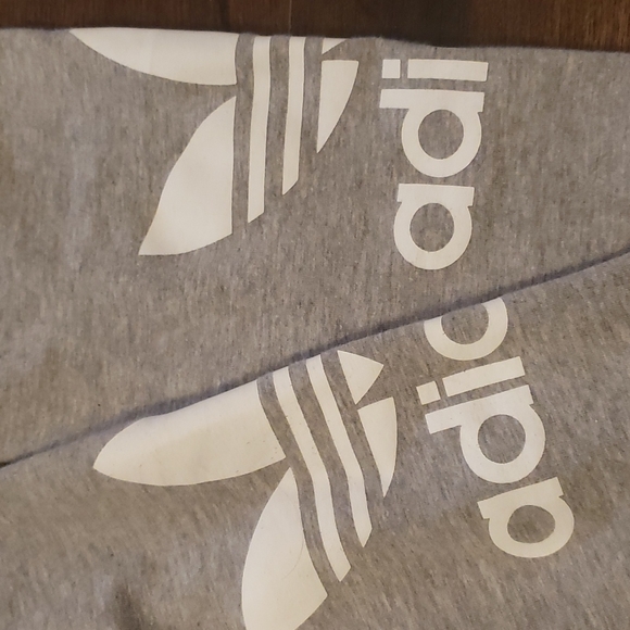 Adidas Trefoil Heather Gray Leggings - Picture 6 of 6